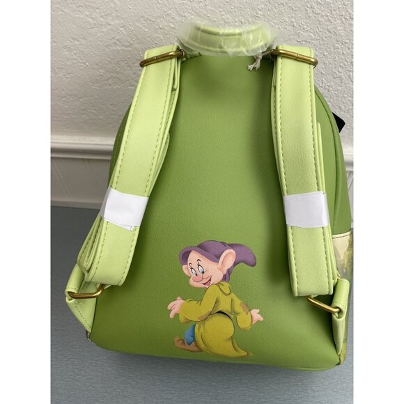 Loungefly Disney Snow White And The Seven Dwarfs  Mini Backpack Green